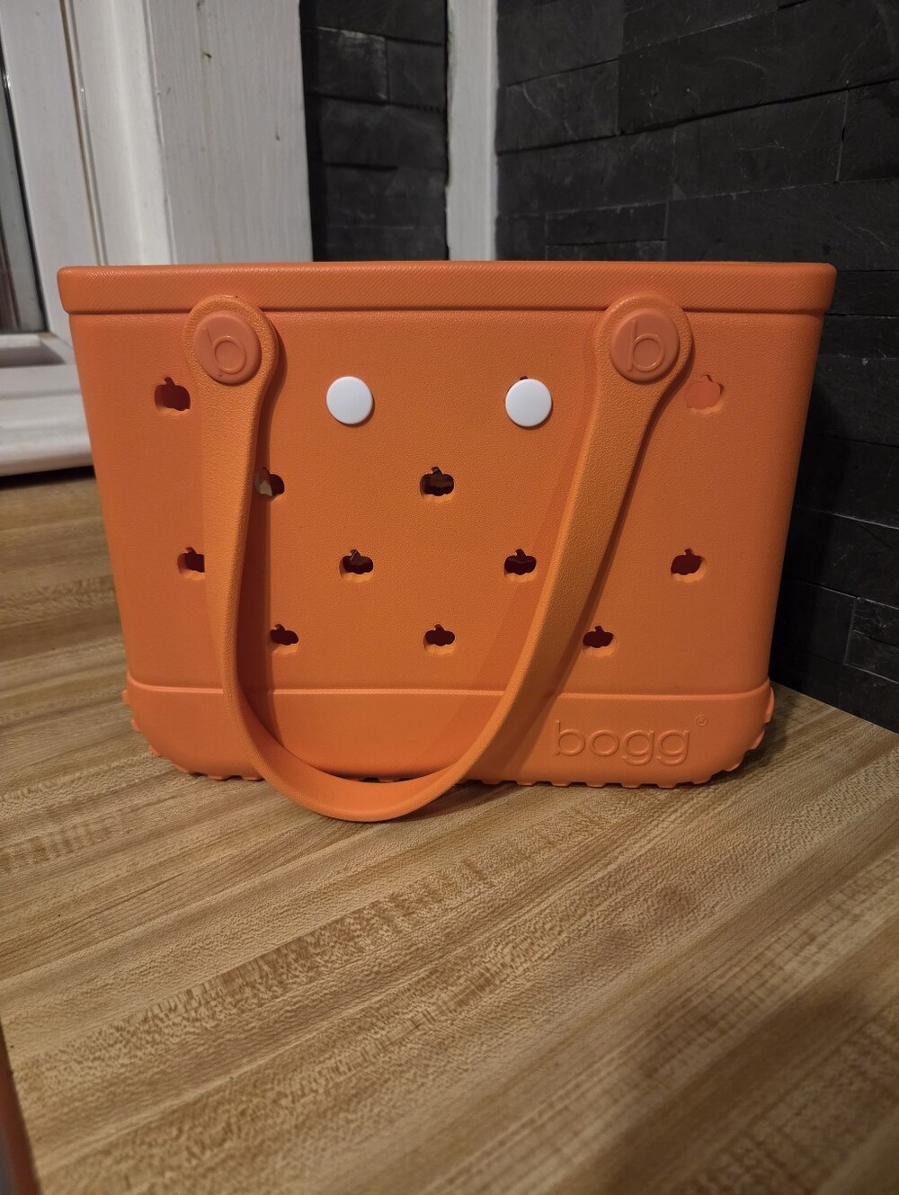 Bogg Bag NWT Limited Edition Orange Tote W/Pumpkin Cut Outs